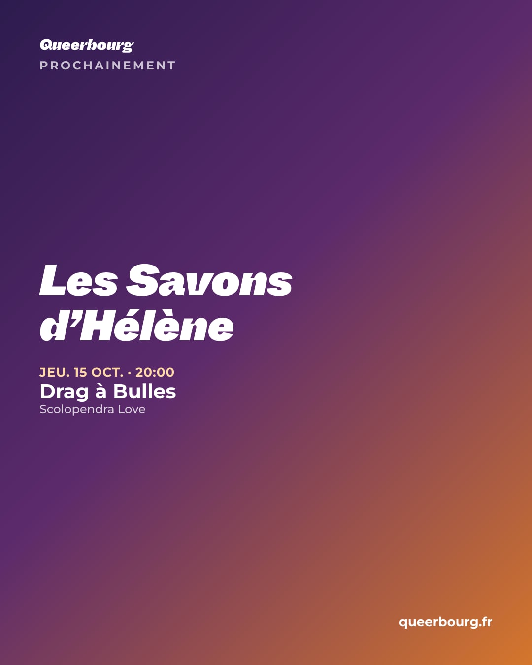 Visuel des prochaines dates de Les Savons d’Hélène