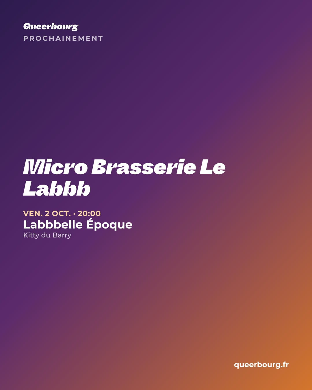 Visuel des prochaines dates de Micro Brasserie Le Labbb